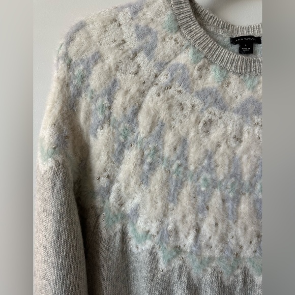 Ann Taylor Fair Isle Sweater Dress - Size L, NWOT - Picture 4 of 6